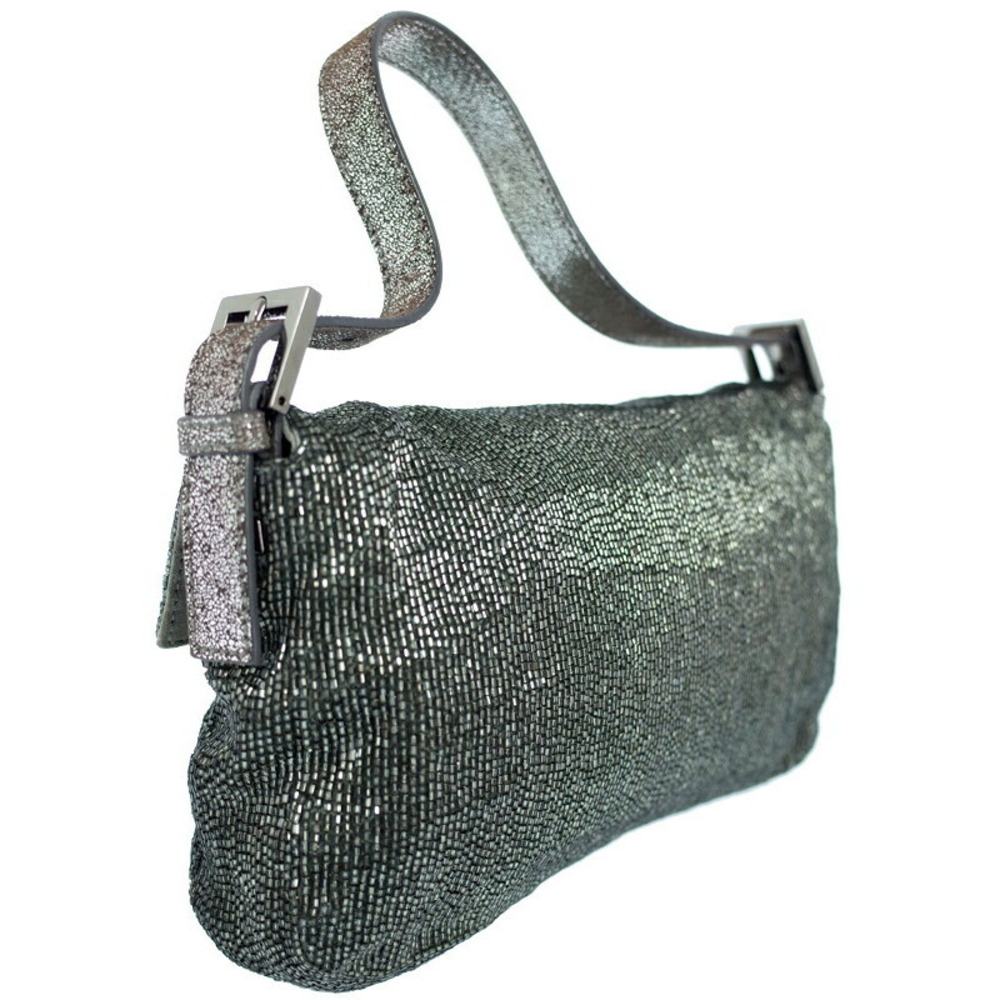 Fendi Beaded Semi Sequins Baguette Shoulder Bag